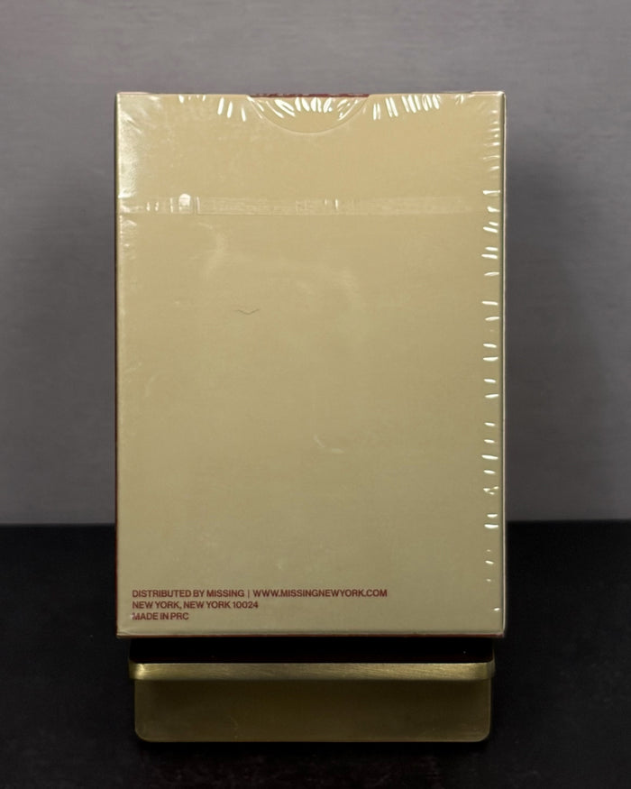 NY SLIMS PLAYING CARDS - RED/GOLD