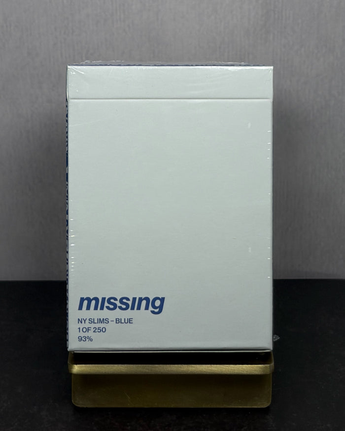 NY SLIMS PLAYING CARDS - BLUE/SILVER