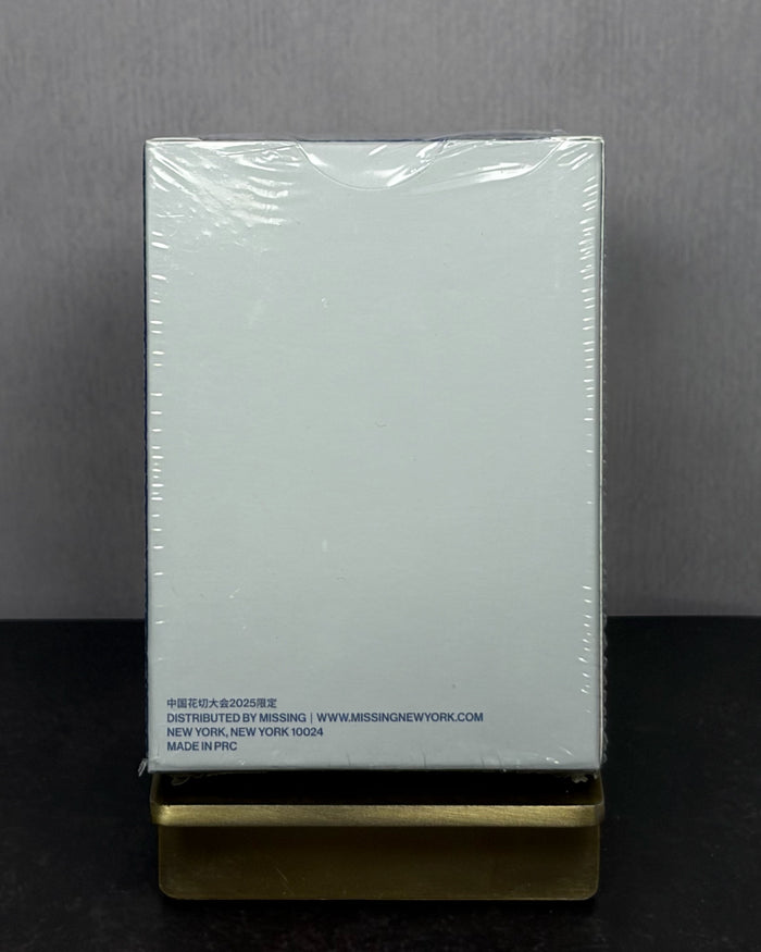 NY SLIMS PLAYING CARDS - BLUE/SILVER