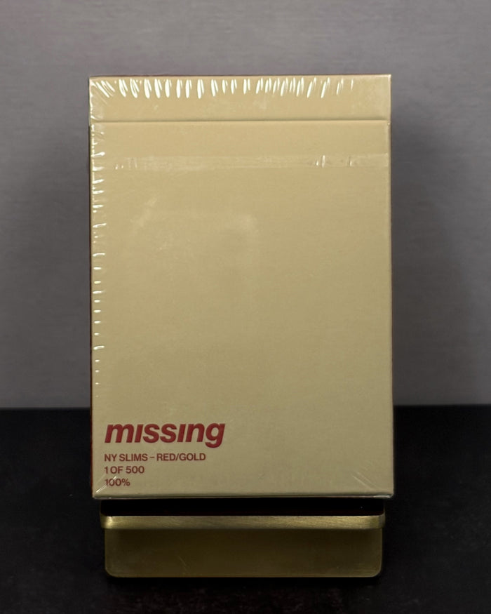 NY SLIMS PLAYING CARDS - RED/GOLD