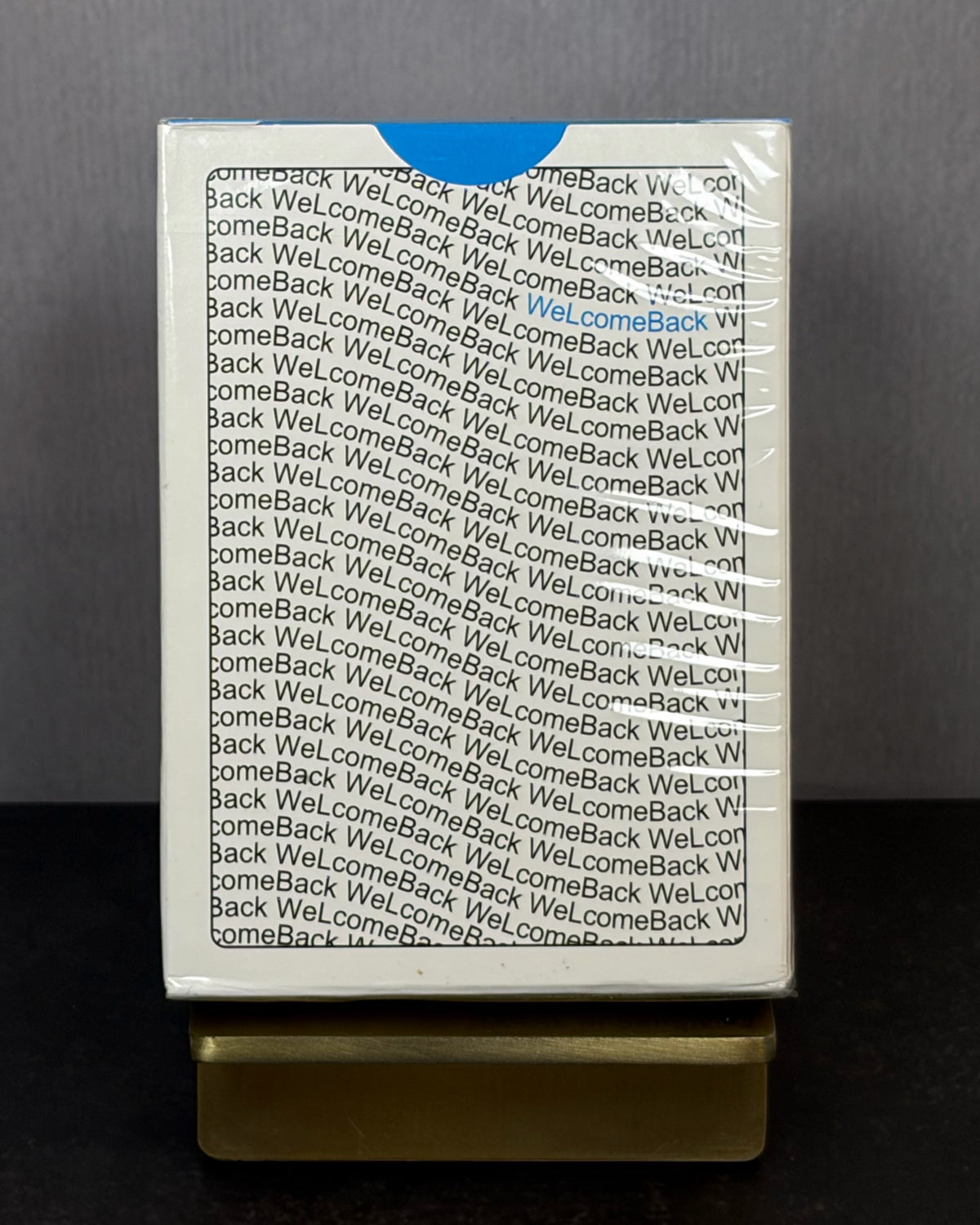 WeLcome Back Playing Cards White