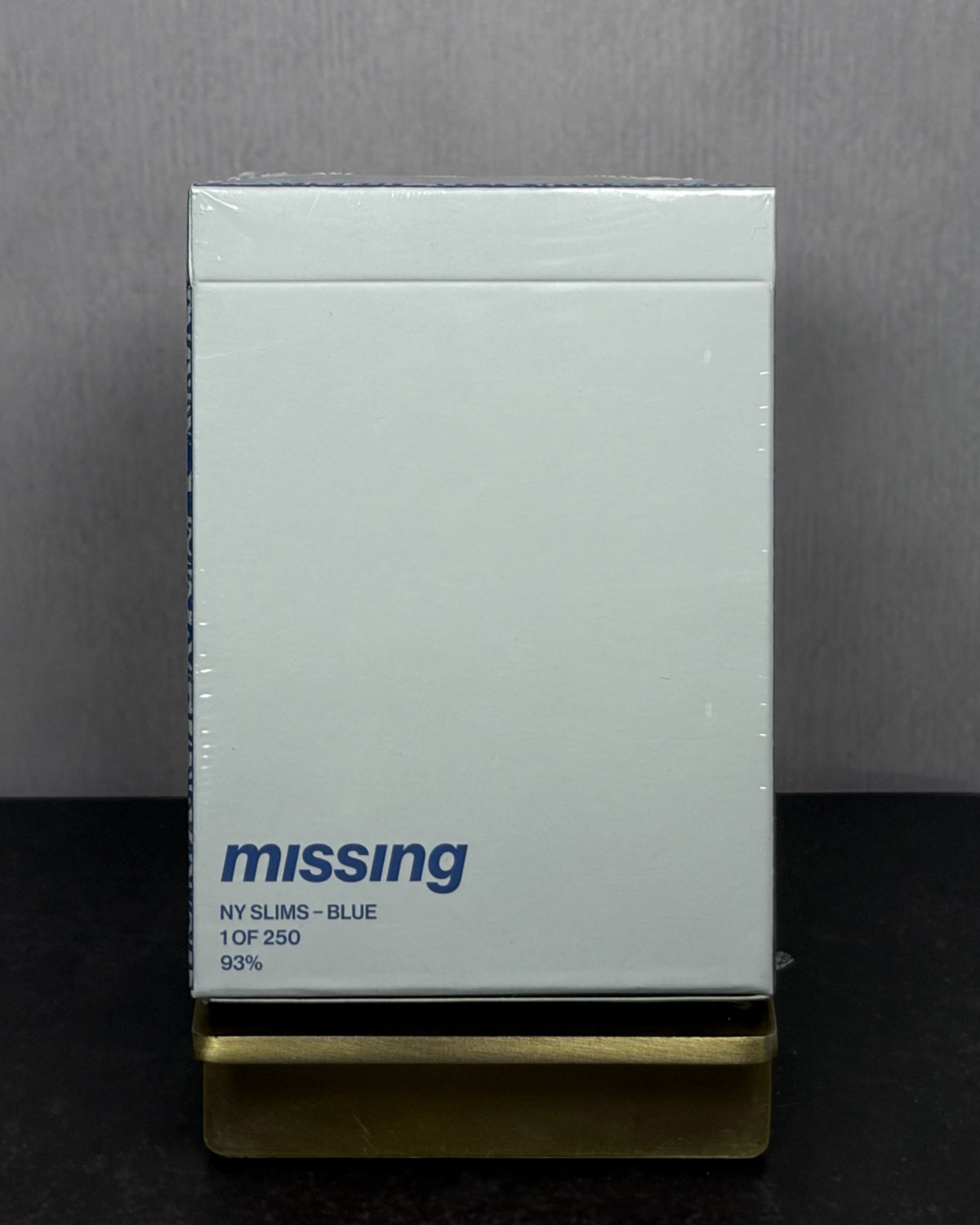 NY SLIMS PLAYING CARDS - BLUE/SILVER
