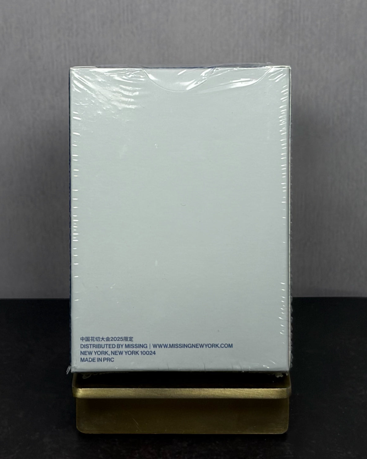 NY SLIMS PLAYING CARDS - BLUE/SILVER
