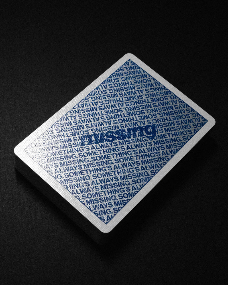 NY SLIMS PLAYING CARDS - BLUE/SILVER