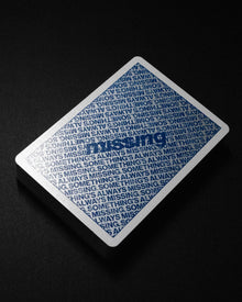 NY SLIMS PLAYING CARDS - BLUE/SILVER